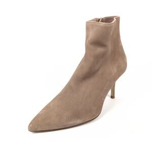 L'Agence Tan Aimee Suede Ankle Classic Boots Size 7.5